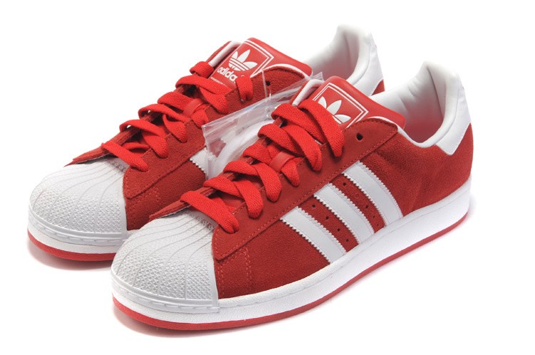 Mens Adidas 2011 Original Superstar II Red/White